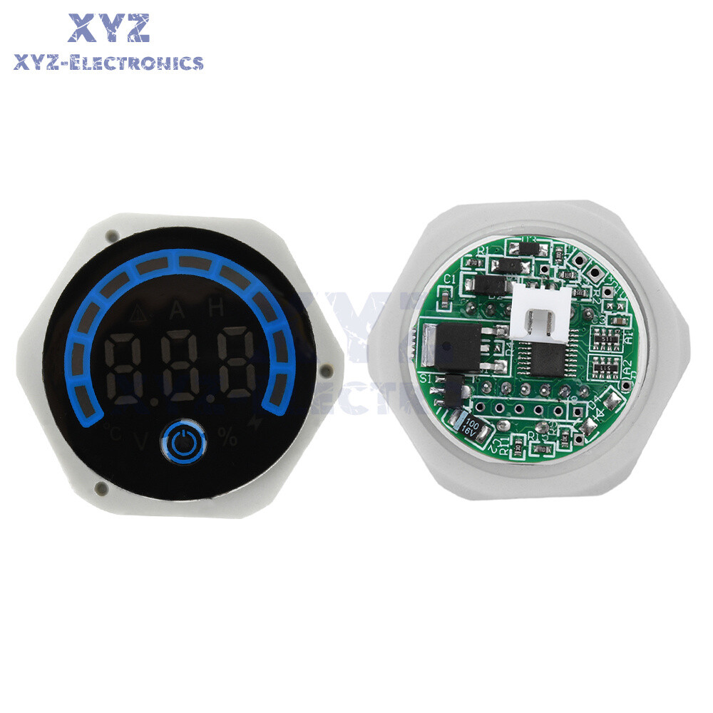 Digital Voltmeter Power Indicator Waterproof DC 8-120V Volt Meter with switch