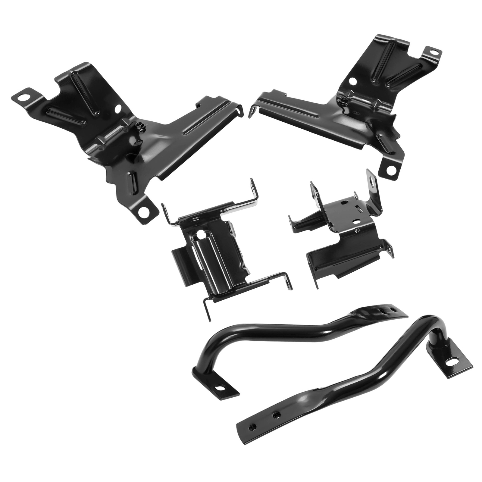 Front Bumper Brackets Outer + Inner For GMC Sierra 1500 07-13/2500HD 3500 07-10