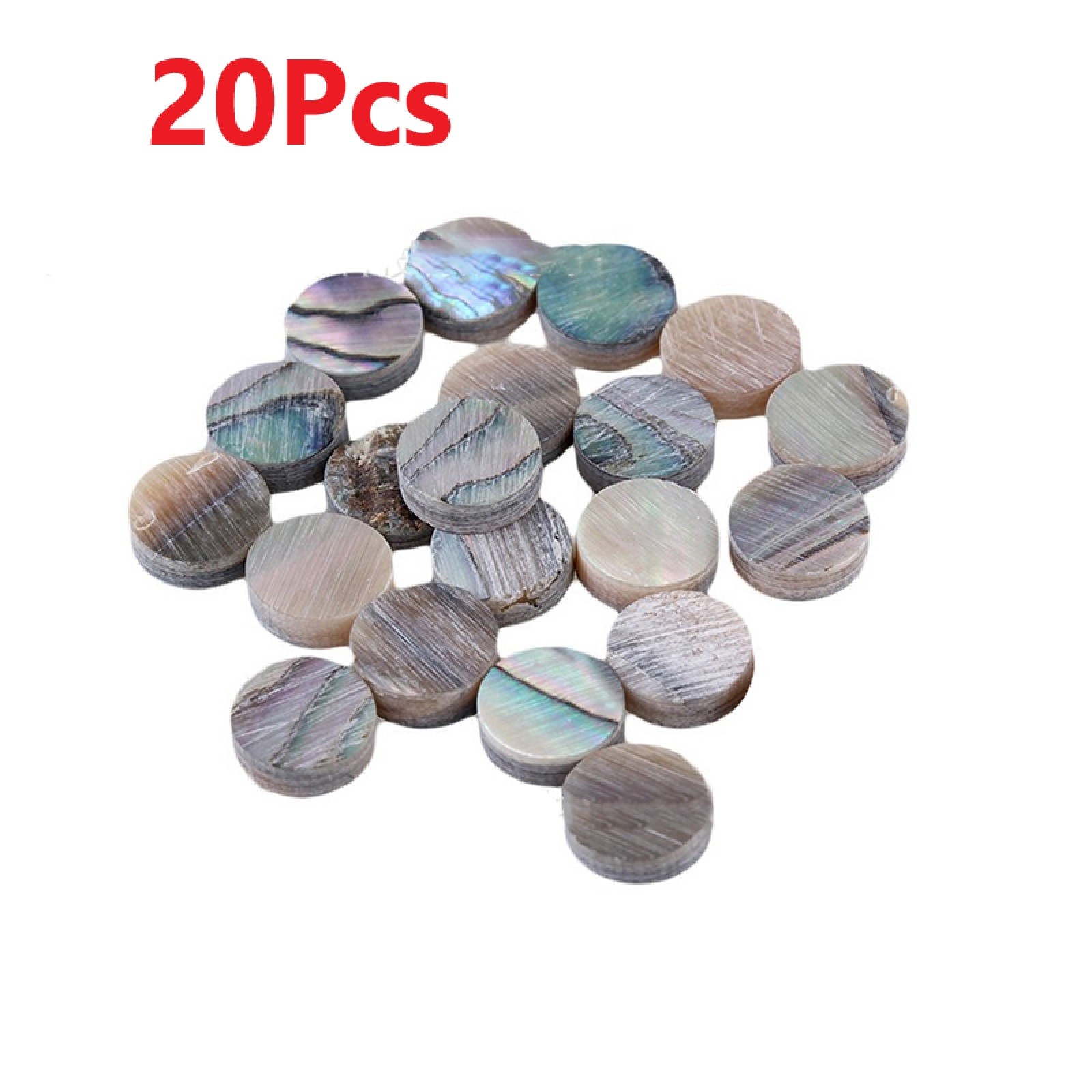 20pcs 6mm Guitar DIY Decor Round Abalone Fretboard Position Mark Inlay Dots y