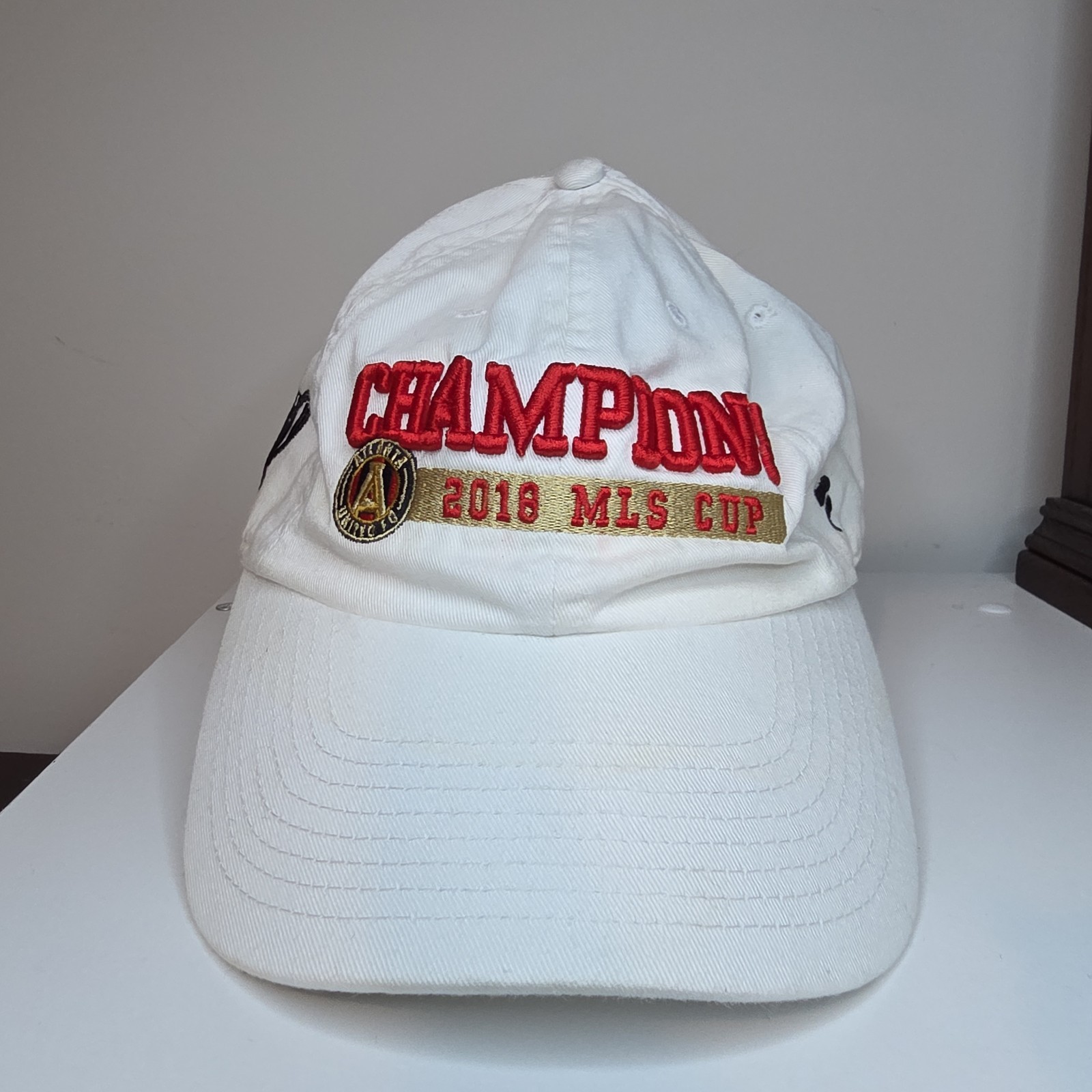 2018 Atlanta United FC MLS Cup Soccer Champions Adjustable Strap White Hat