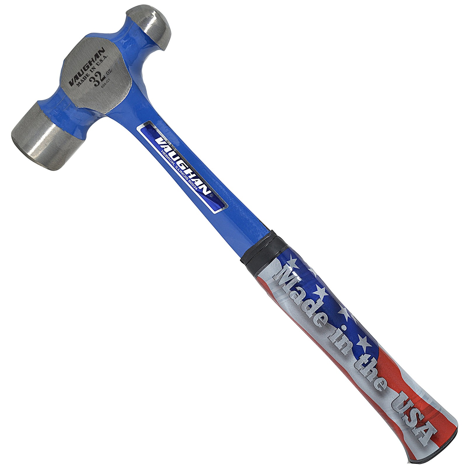 Vaughan 32 oz steel handle ball pein hammer