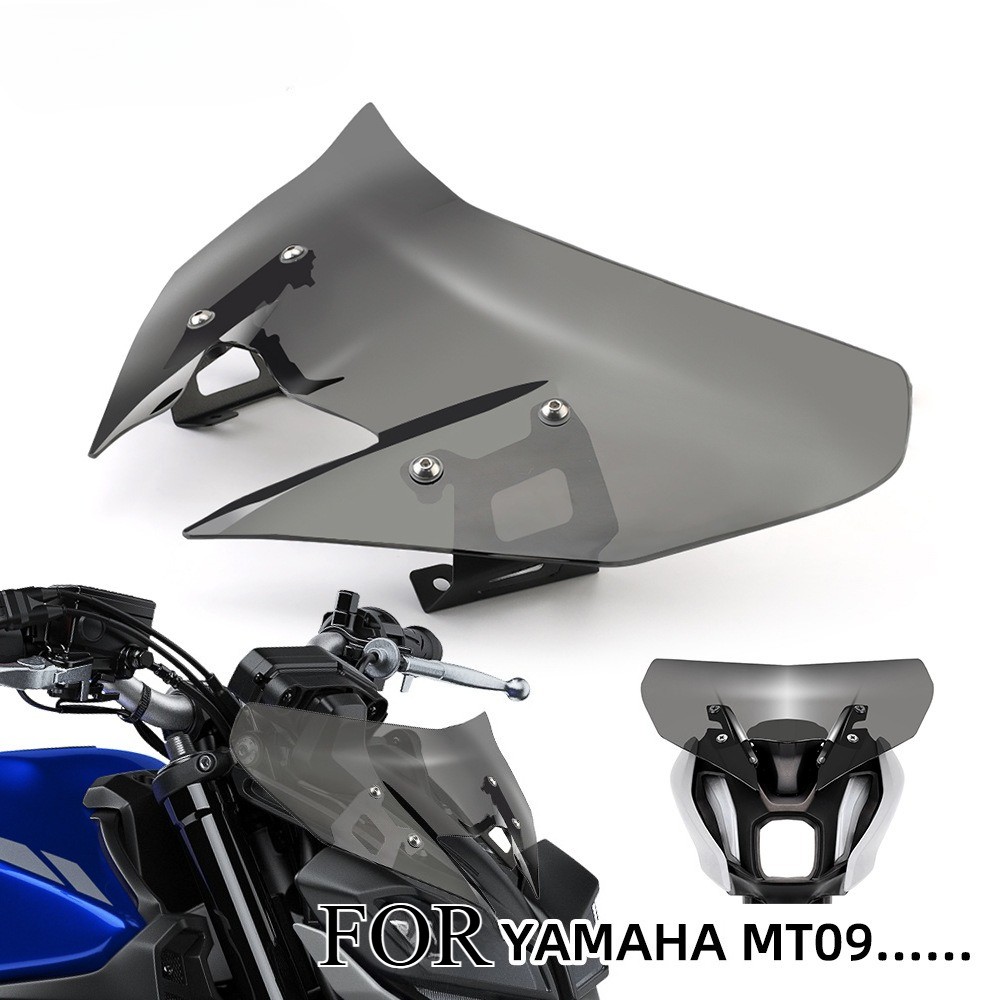Motorcycle WindScreen Windshield Deflector For MT09 17-20[