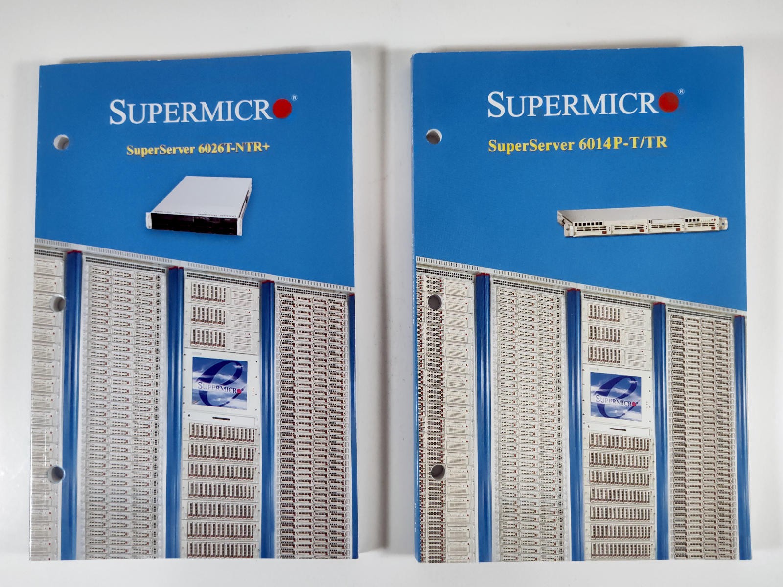 Supermicro SuperServer 6014P-T/TR & 6026T-NTR+ User Manuals Original Lot of 2