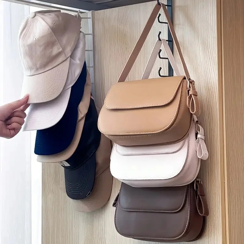 2PC Under Shelf Mug Holder Rack Kitchen Cabinet Coffee Cup Storage Hooks Hanger