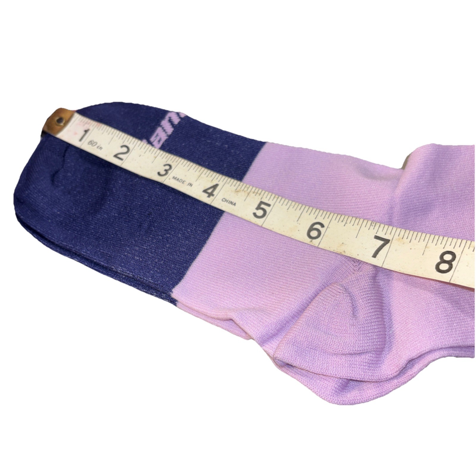 Santini Bangle Cycling Socks XL- XXL (44-47) Made In Italy NEW Blue PV Poliammid