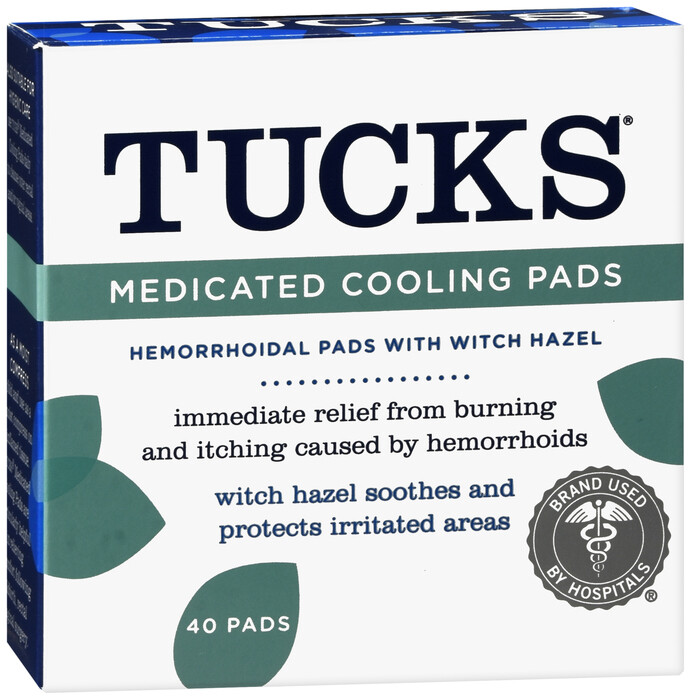 Tucks Medicated Cooling Pads, 40 Count (Pack of 1)