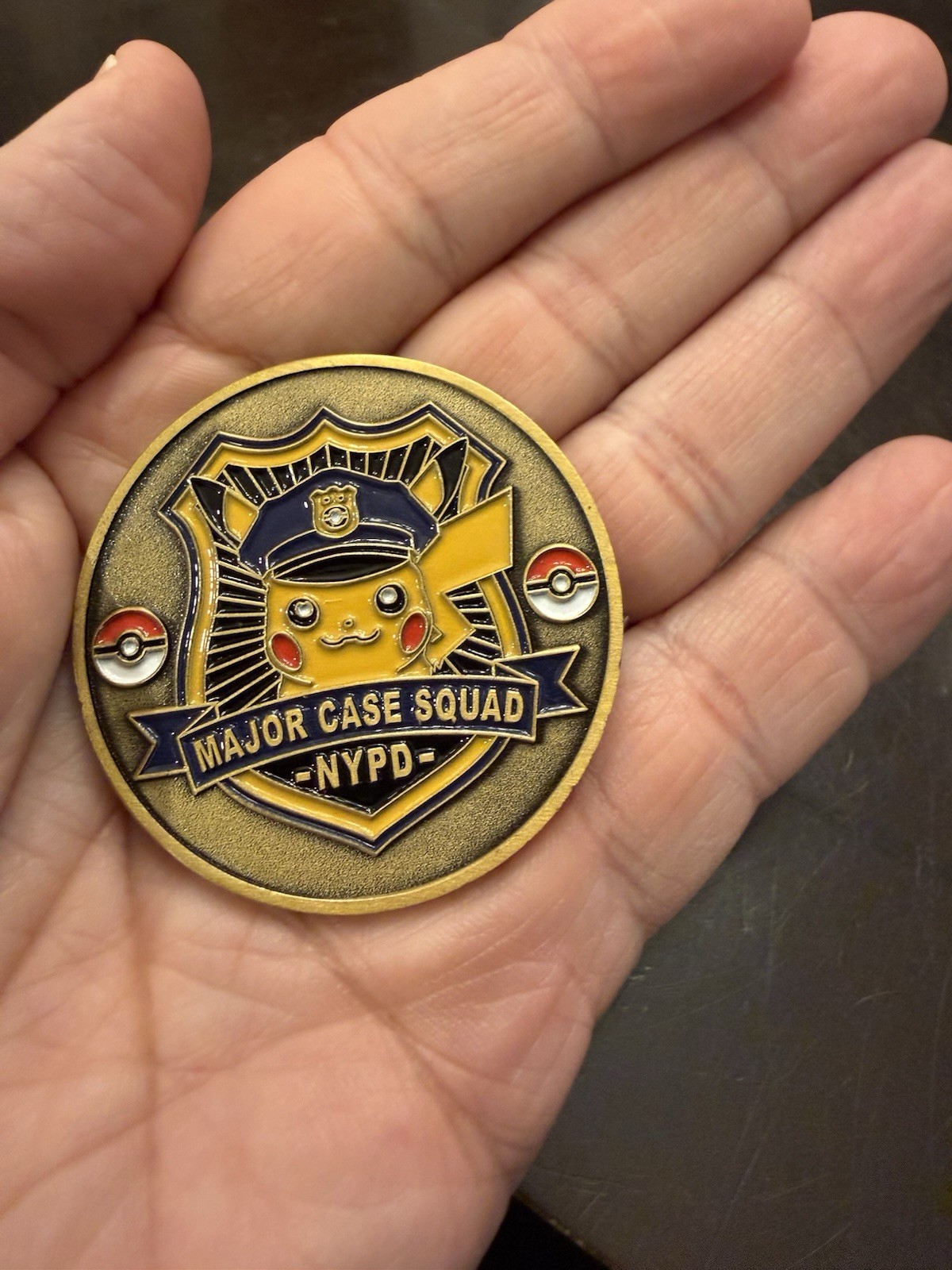 NYPD Major Case Squad Pokémon Challenge Coins Pikachu Charizard
