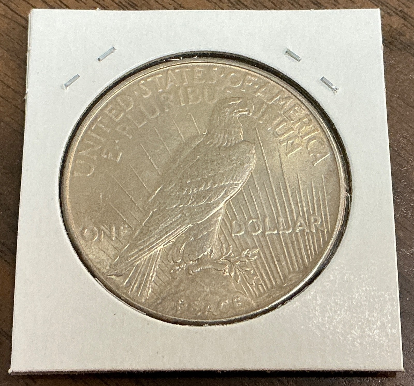 1934 $1 Peace Silver Dollar - BU - Pale Toning.