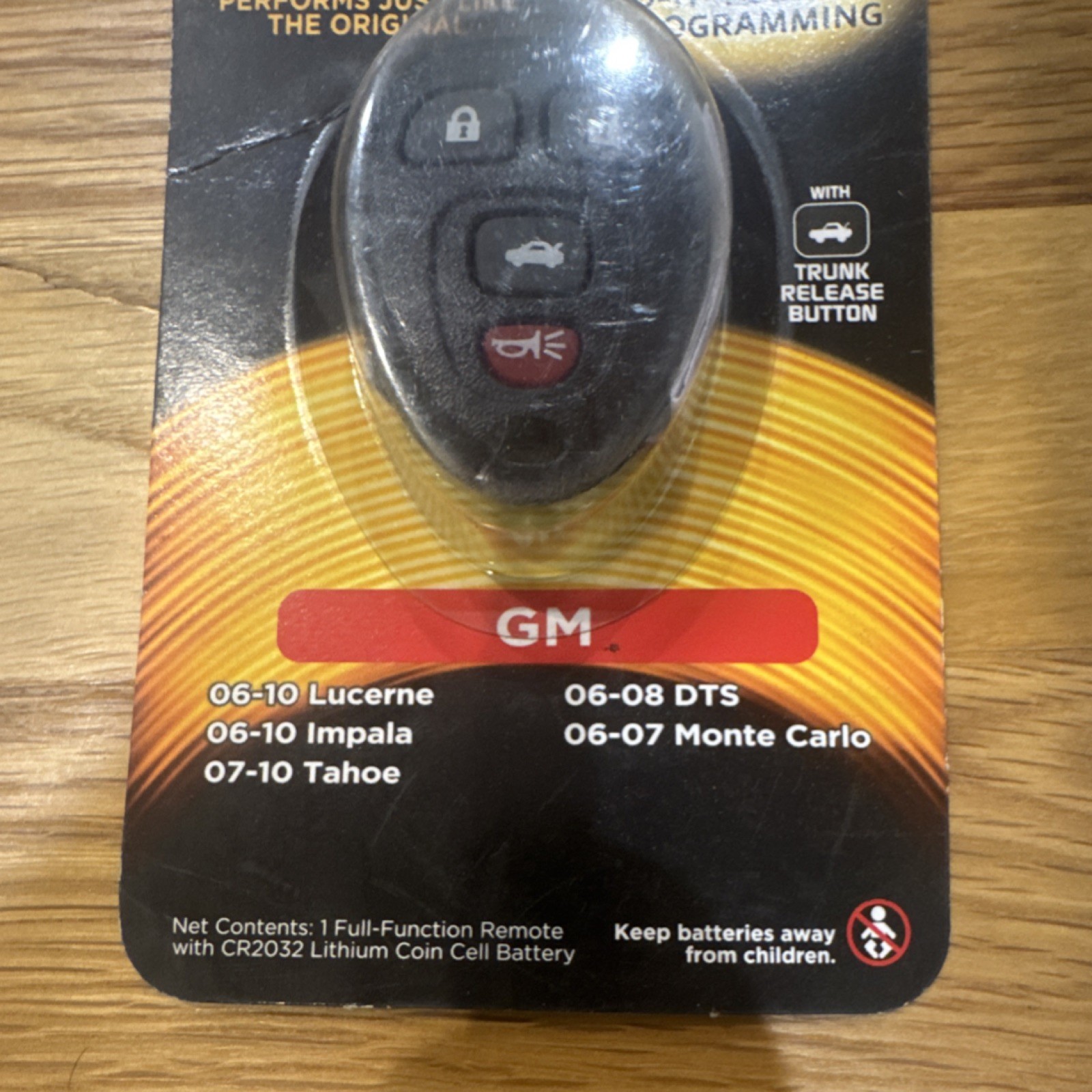 Duracell Full function remote GM 004d Do-It-Yourself Programming