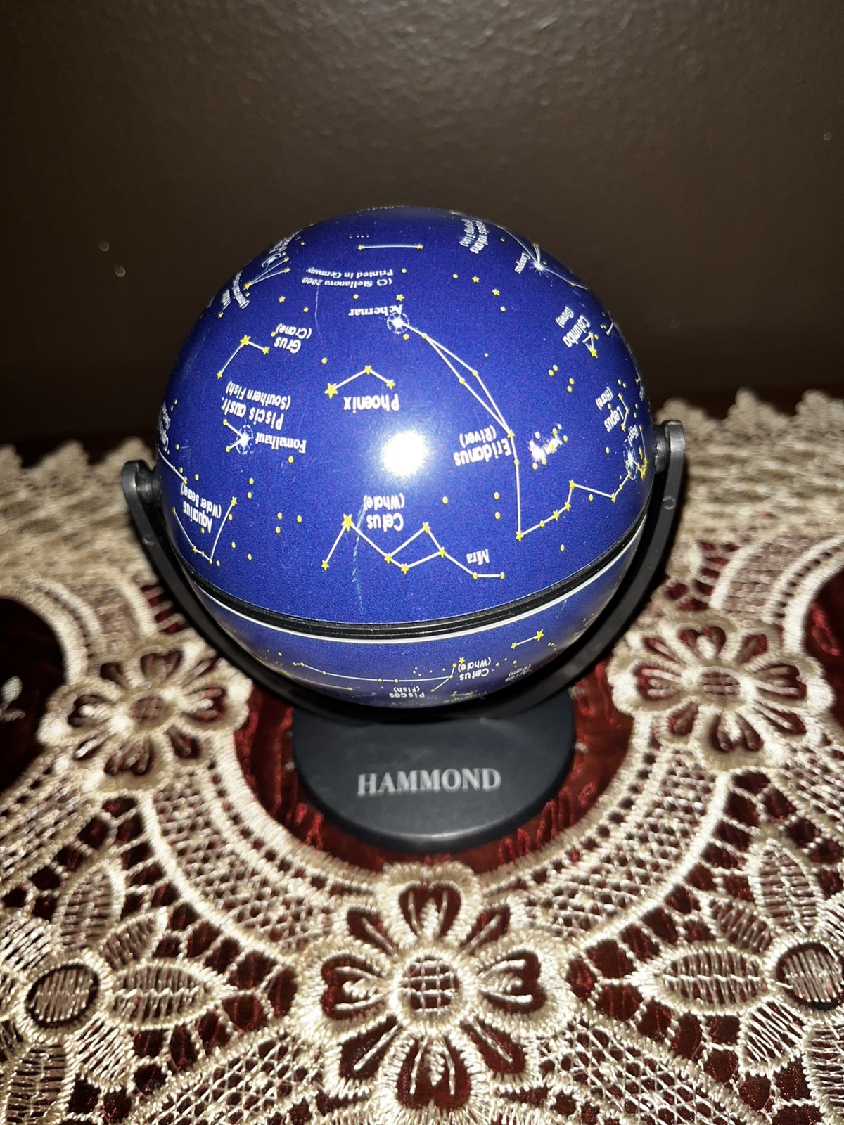 Hammond Desktop 5.5” Constellations Stars Plastic 360 Swivel Globe - Loose