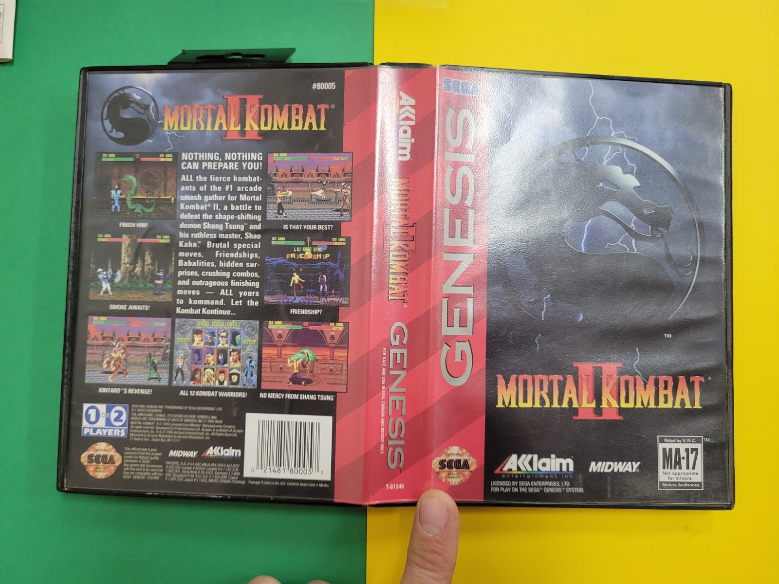 Mortal Kombat II Sega Genesis Case Only