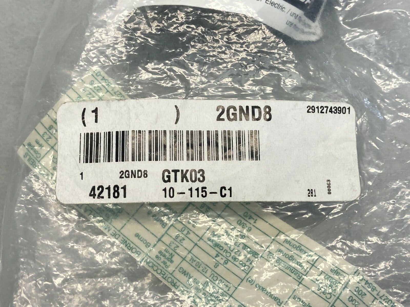 Square D GTK03 Grounding Bar Kit 2GND8