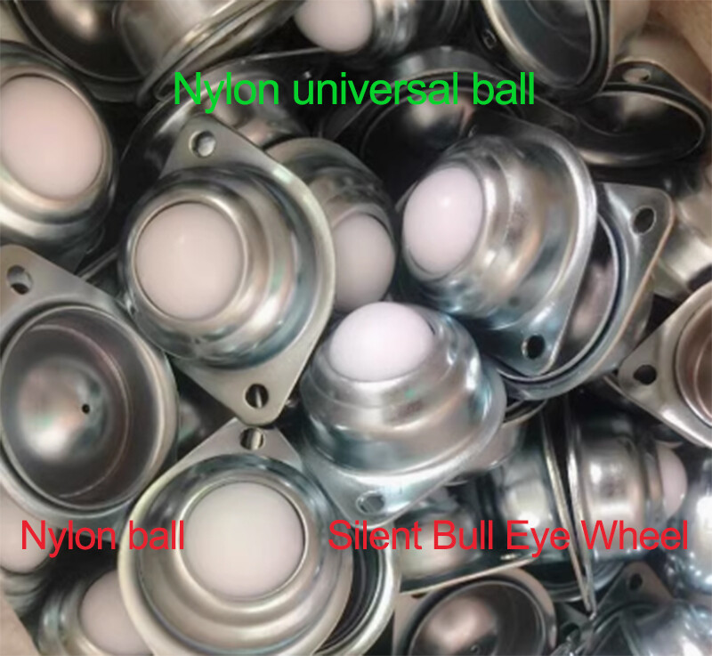 Nylon Bull Eye Universal Wheel Ball Steel Ball Wheel 1002A/1001A White Ball