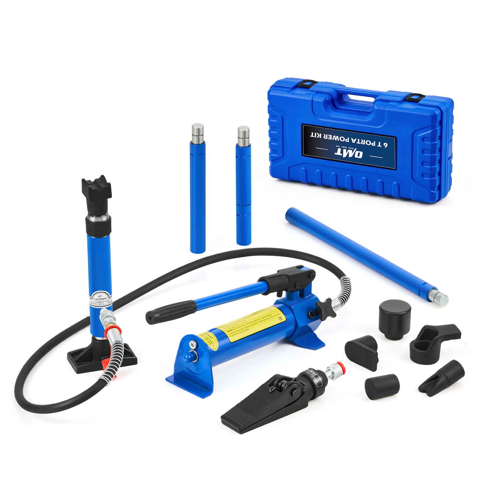 OMT 6 Ton Porta Power Hydraulic Jack Body Frame Repair Kit Air Pump Lift Ram