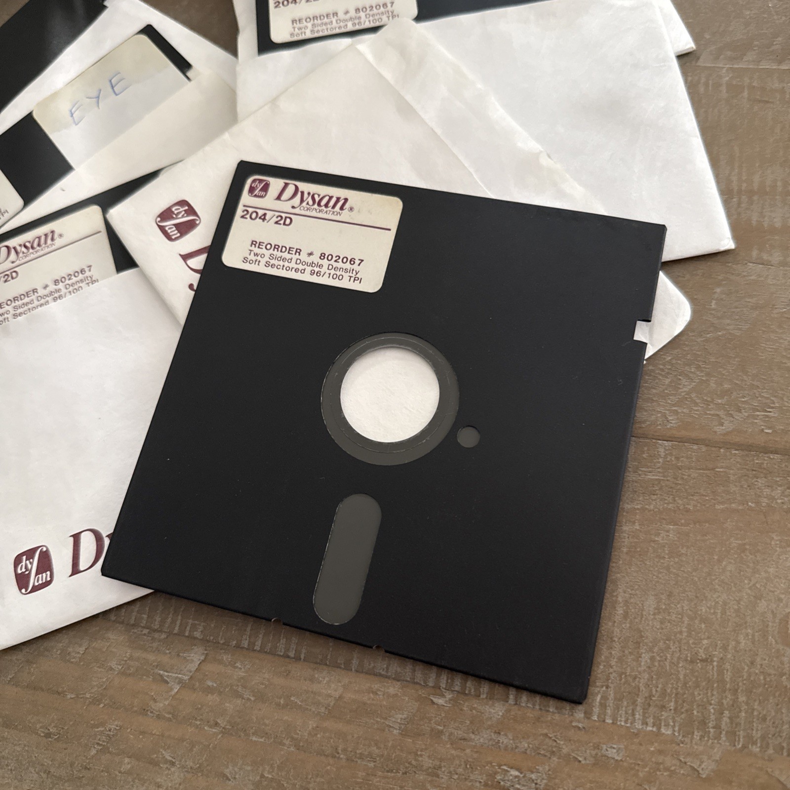 Vintage Lot Floppy Disk Hard Cases - Dysan 204/2D Soft Diskettes