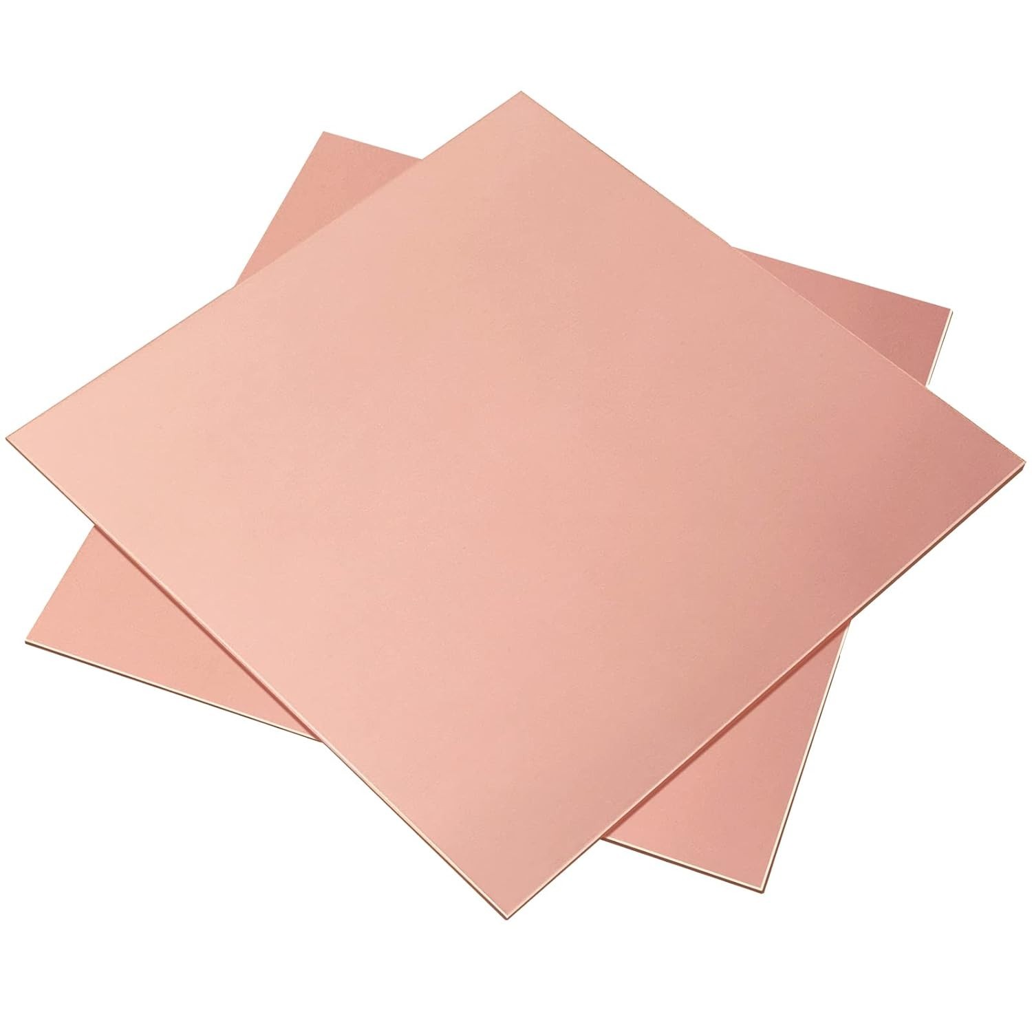2PCS 99.9% Pure Copper Sheets 4x4 24 Gauge for Jewelry Crafts Model Making