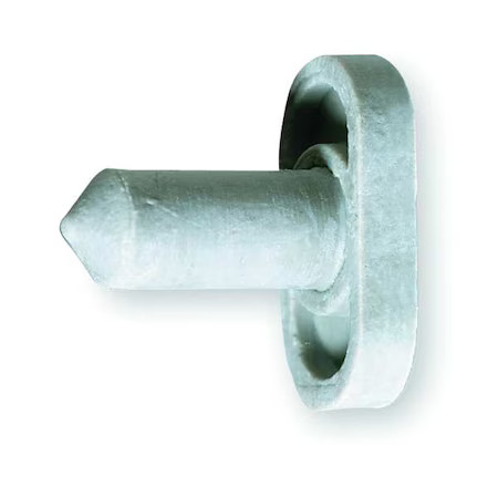 Rockwood 609.Gray Door Silencer, Rubber, Gray, 3/4"H X 3/8"W, Pk.100