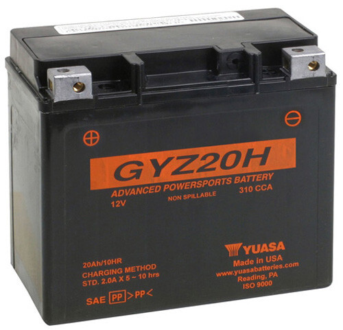 Yuasa Gyz20H Factory Activated Maintenance Free Yuam72Rgh