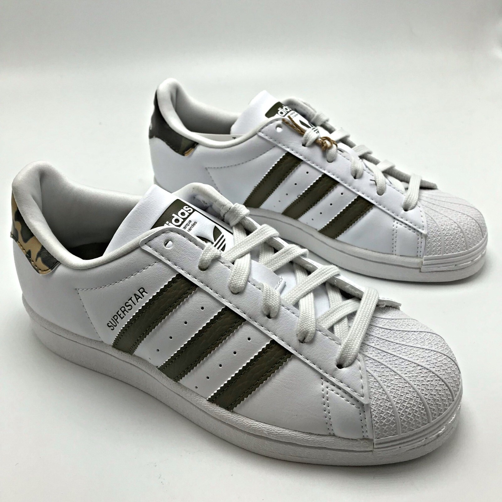 Adidas Originals Superstar J Cloud White Camo Youth shoes HQ4287 sz 4-7