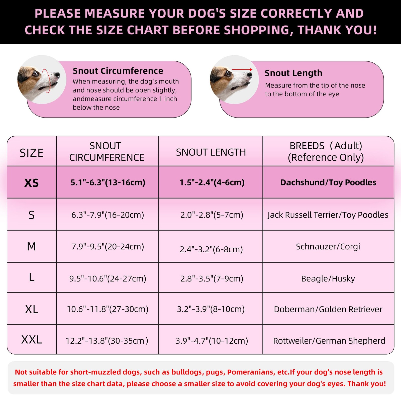 Dog Muzzle, Breathable Soft for Extra Small Dogs to Anti & Prevent Barking Bi...