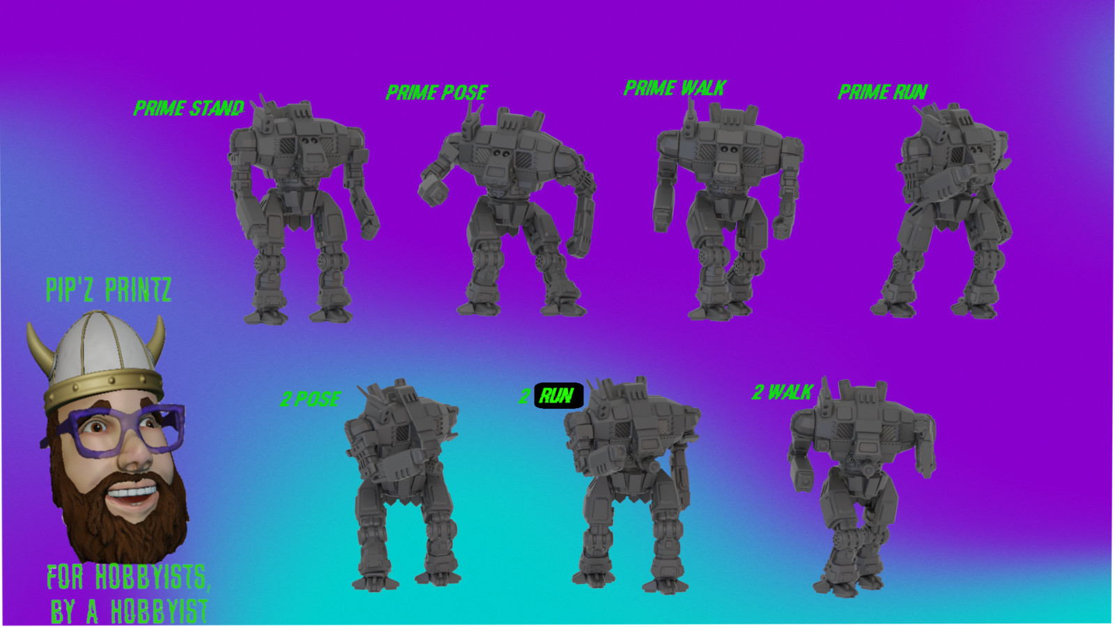 Icestorm Alternate Mech Model For Battletech 6mm-10mm-15mm RLWS