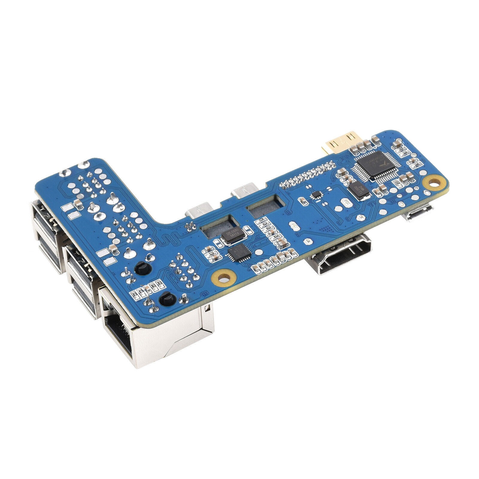 For Raspberry Pi Zero 2W Expansion Board Multi-USB Interface Ethernet Converter