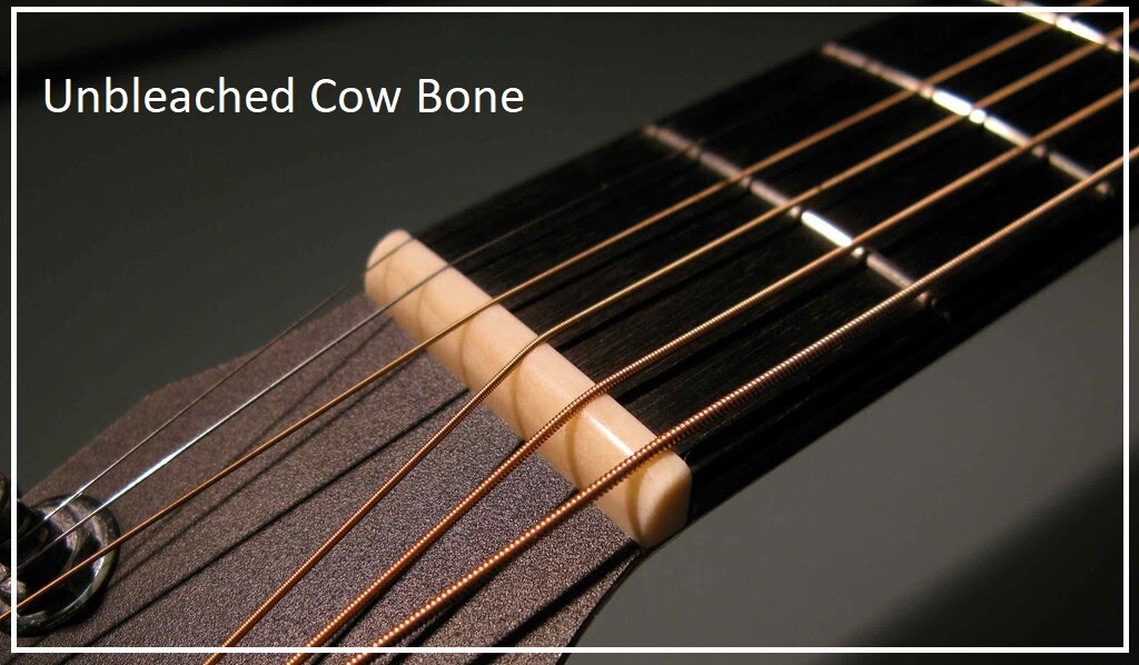 AlwaysHandCrafted Slotted UNBLEACHED BONE NUT handmade for TAKAMINE Guitar