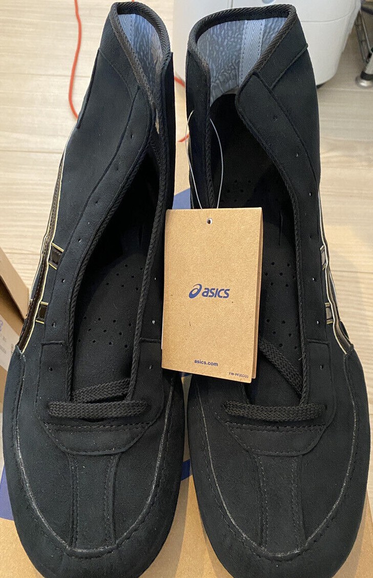 Asics Wrestling Shoes EX-EO special order 1083A001 Black x Gold x Black