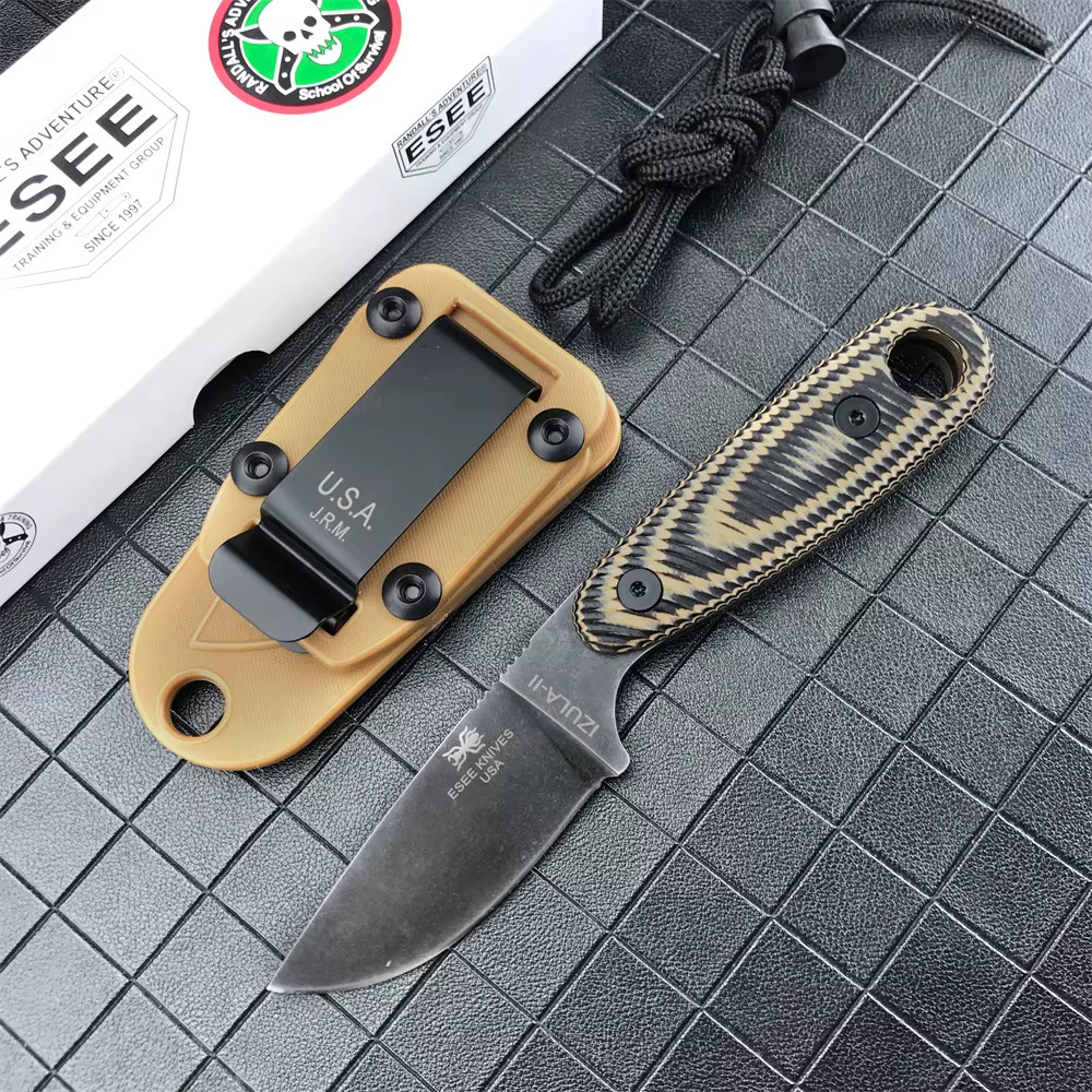 NEW Esee-Izula Fixed Blade Knife Jungle Survival Knife D2 Blade G10 Handle Outdo