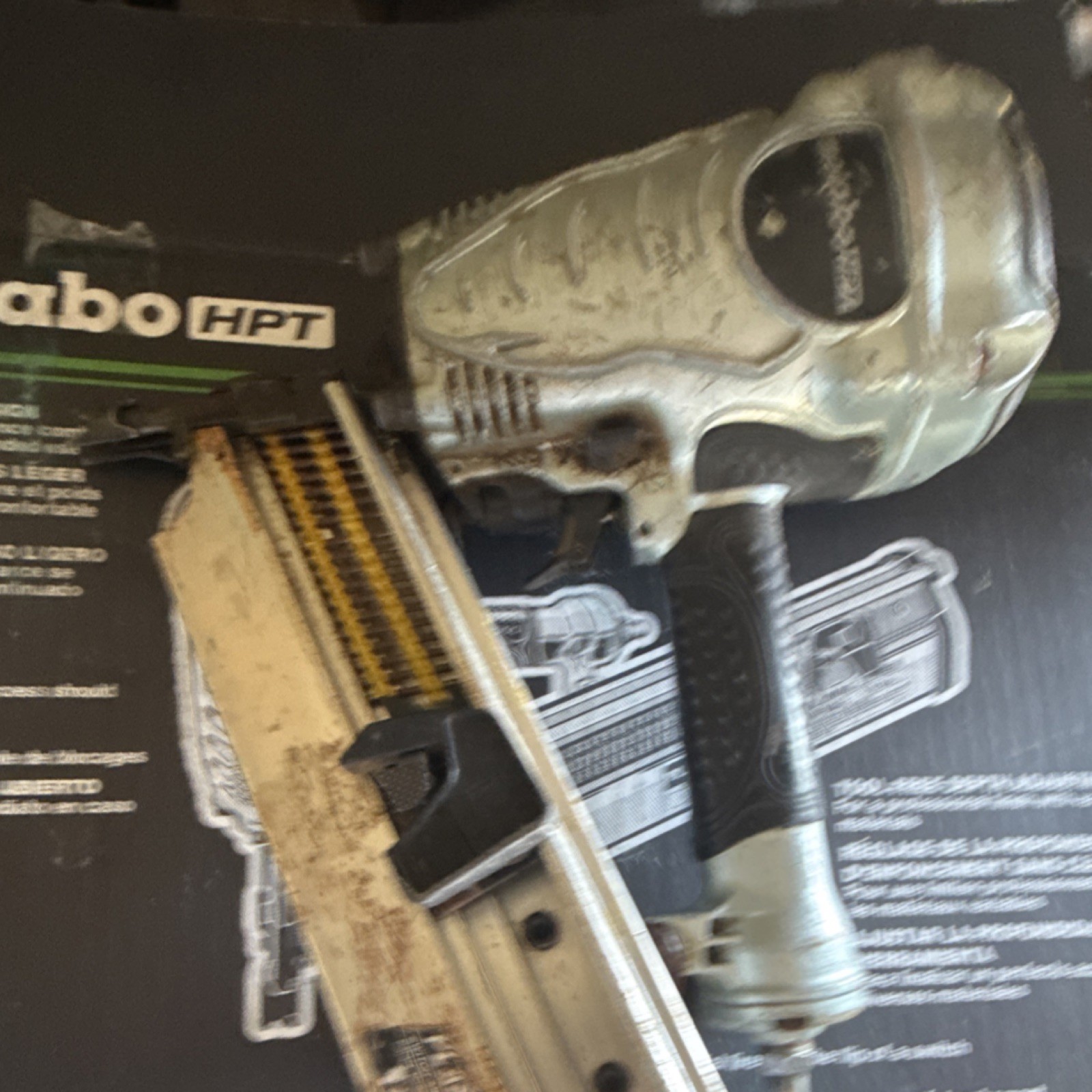 Metabo HPT NR90AE(S1) Framing Nail Gun Pneumatic Silver Black
