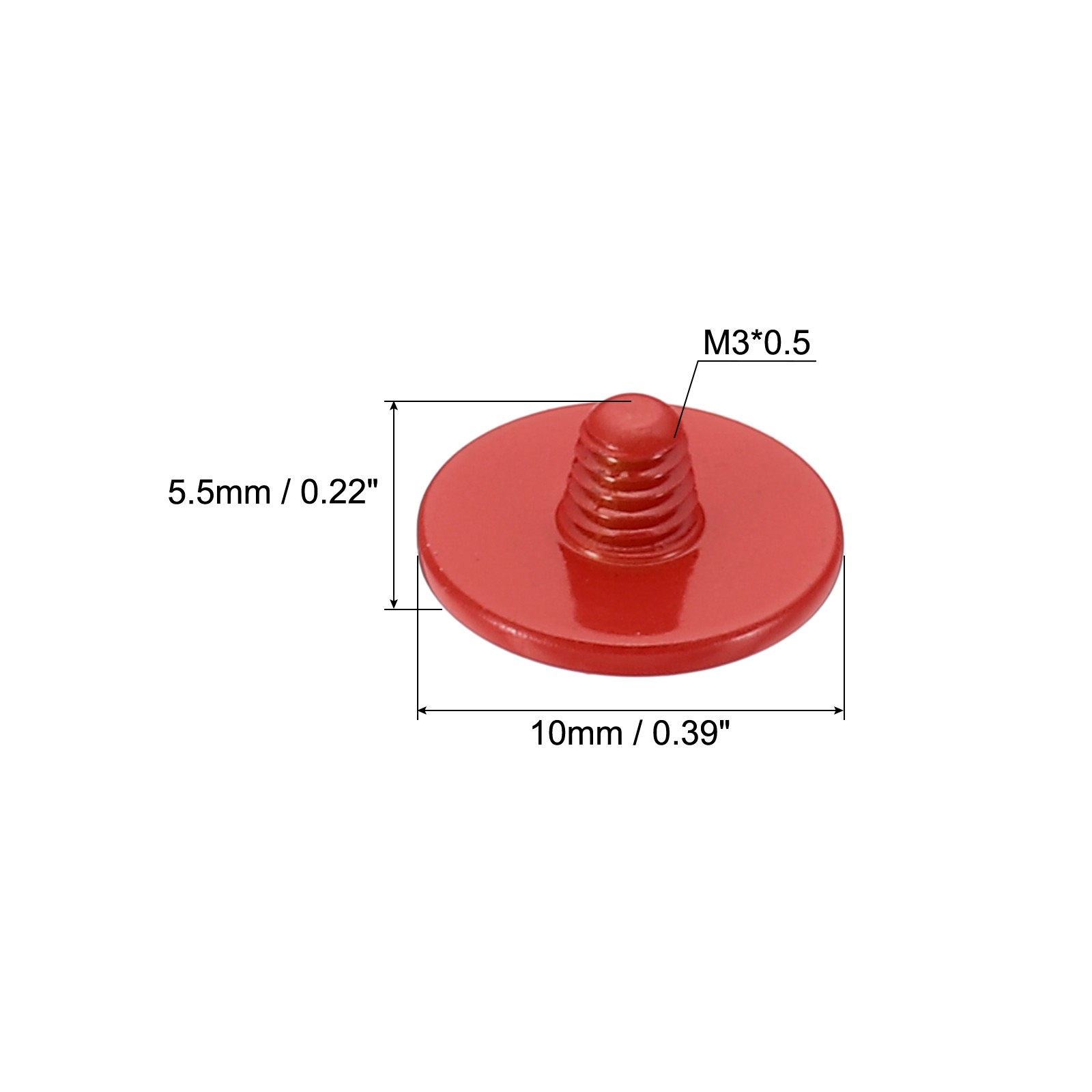 Camera Shutter Button 3pcs Shutter Release Button Convex Red