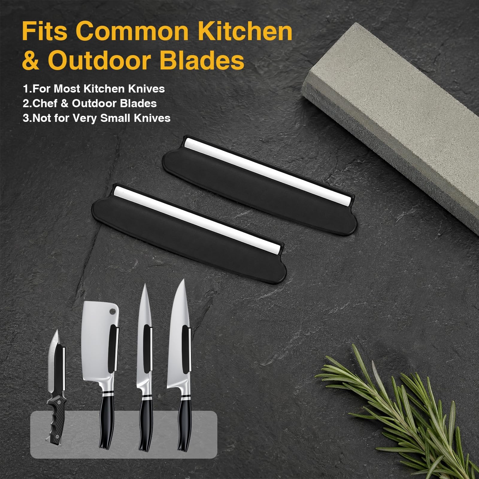 Knife Sharpening Angle Guide for Whetstone, 2 Pack 15° Knife Angle Guide with Ce