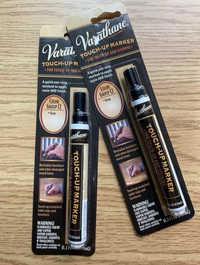 Varathane 0.3 Oz Color Group 12 Gray Touch Up Furniture Marker. Pack Of Two.