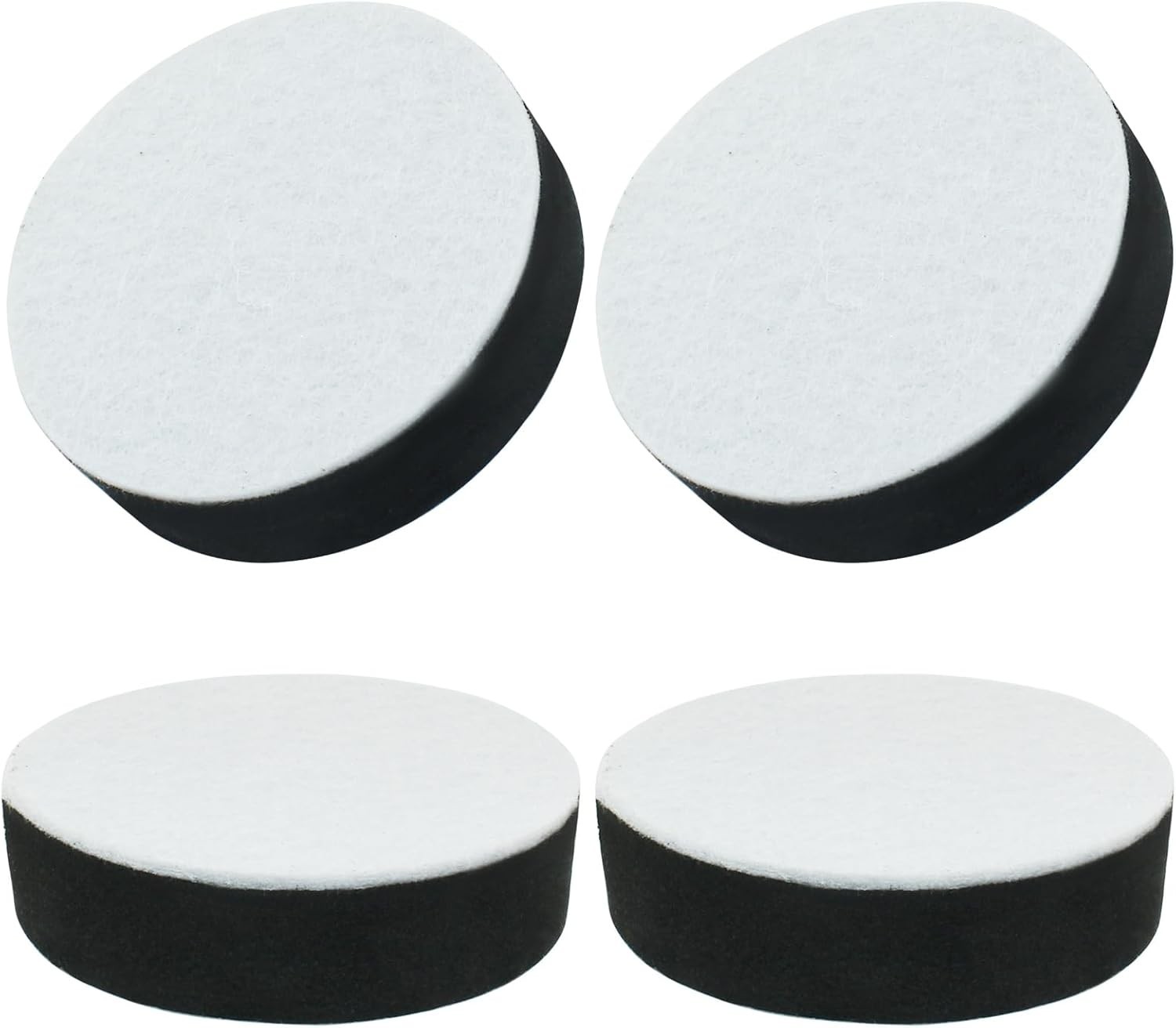 Elevate Your Furniture with 4 Durable Self-Adhesive Round Risers - 2.56" Wide