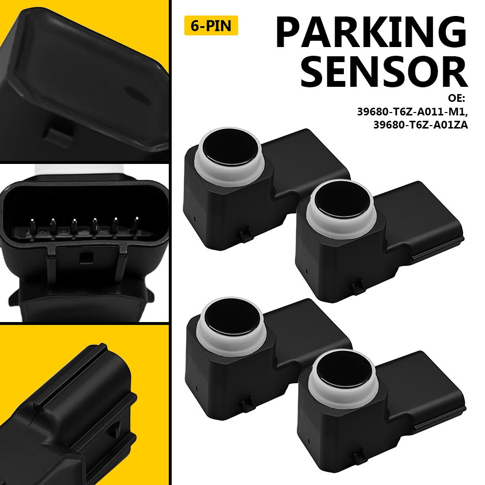 4x Bumper Parking PDC Assist Backup Sensor 6Pin For 2019-2025 Honda Passport