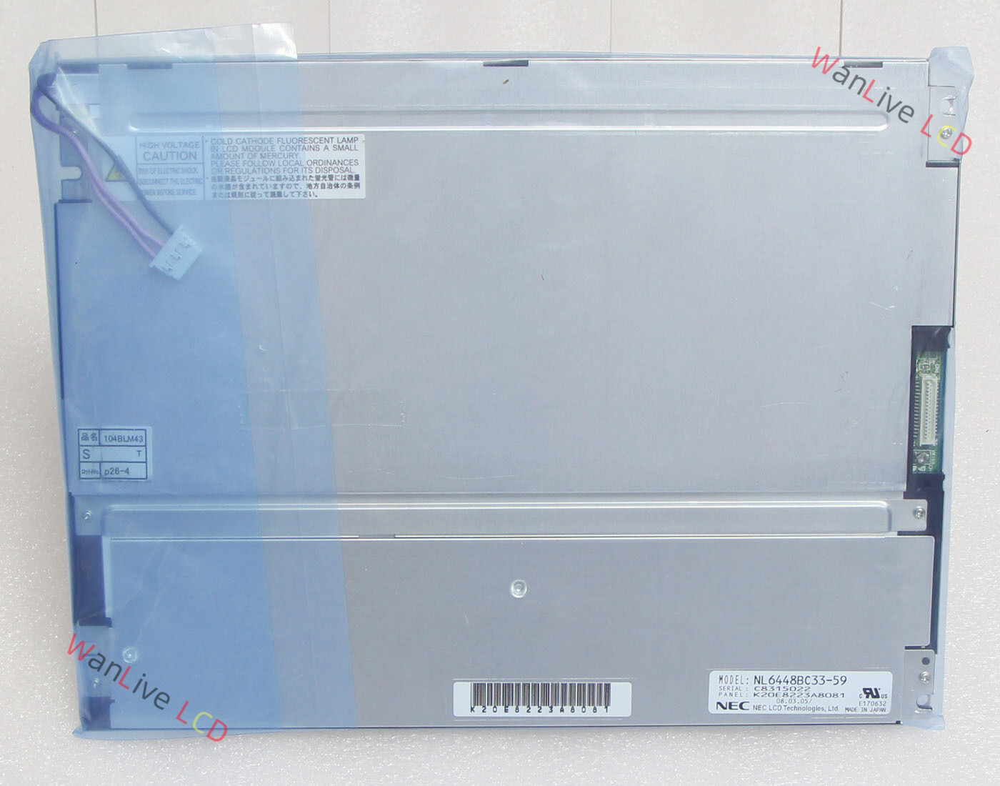 10.4'' NL6448BC33-59 NL6448BC33-59D LCD Screen Display For NEC 1 Year Warranty