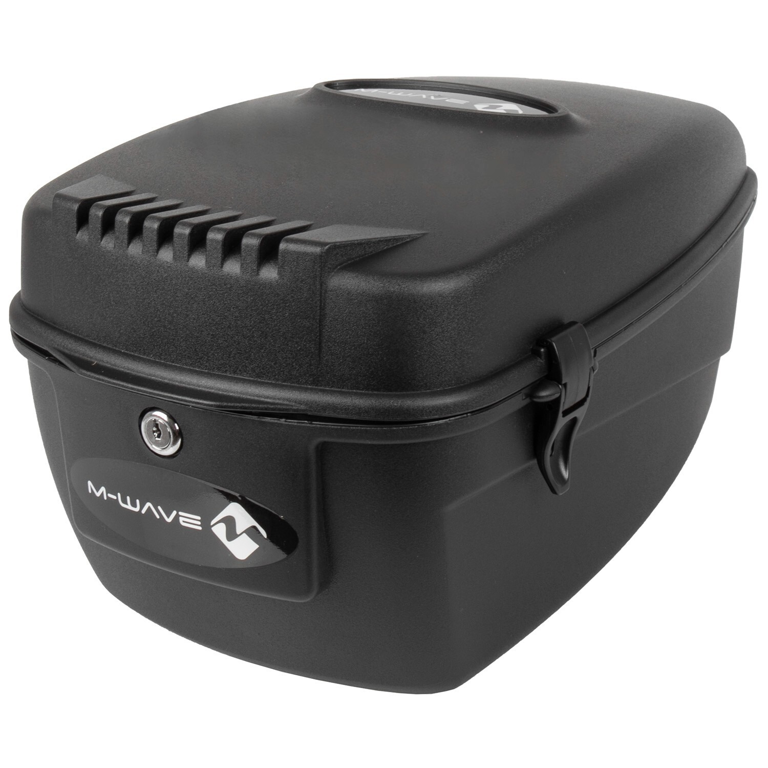 M-WAVE Amsterdam Rigid Lockable Top Box With Fixings- Bike Cycle Bicycle