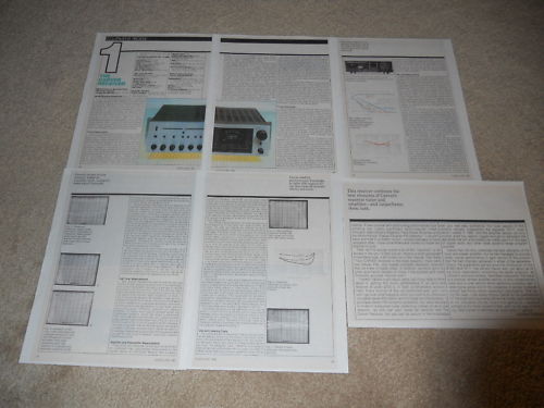 The Carver Receiver Review '84, Full Test, 5 pg Bob Carver Sonic Holography
