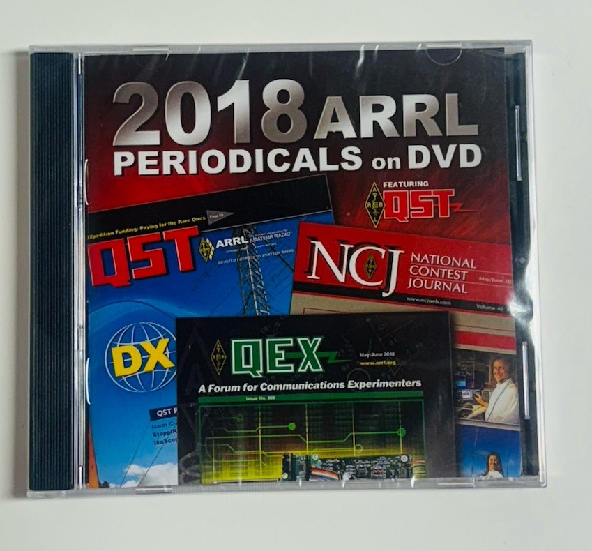 2018 ARRL Periodicals on Dvd - New Sealed