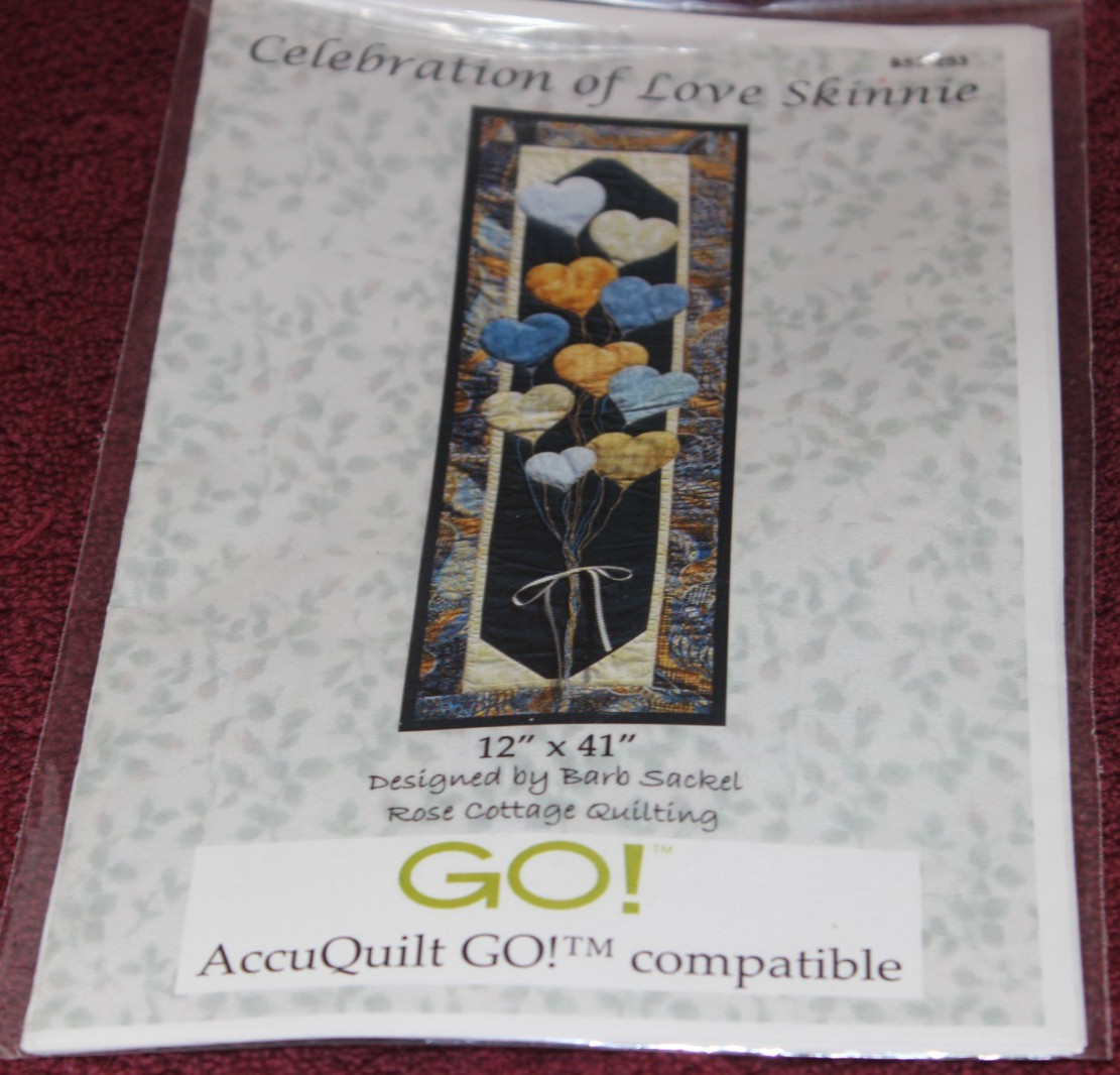 Celebration of Love Skinnie Quilt Pattern - 12" x 41" - Barb Sackel