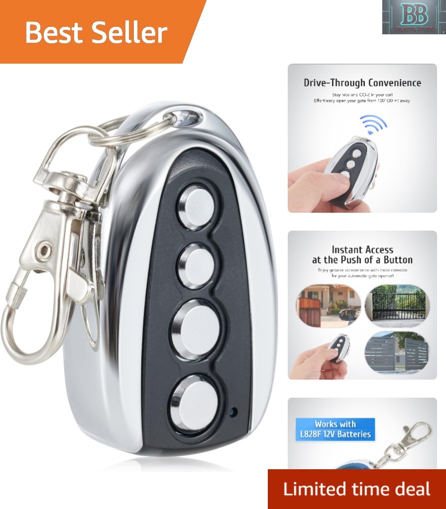 Wireless Gate Opener with 100-Foot Range & Auto Close - Aluminum & Lightweight