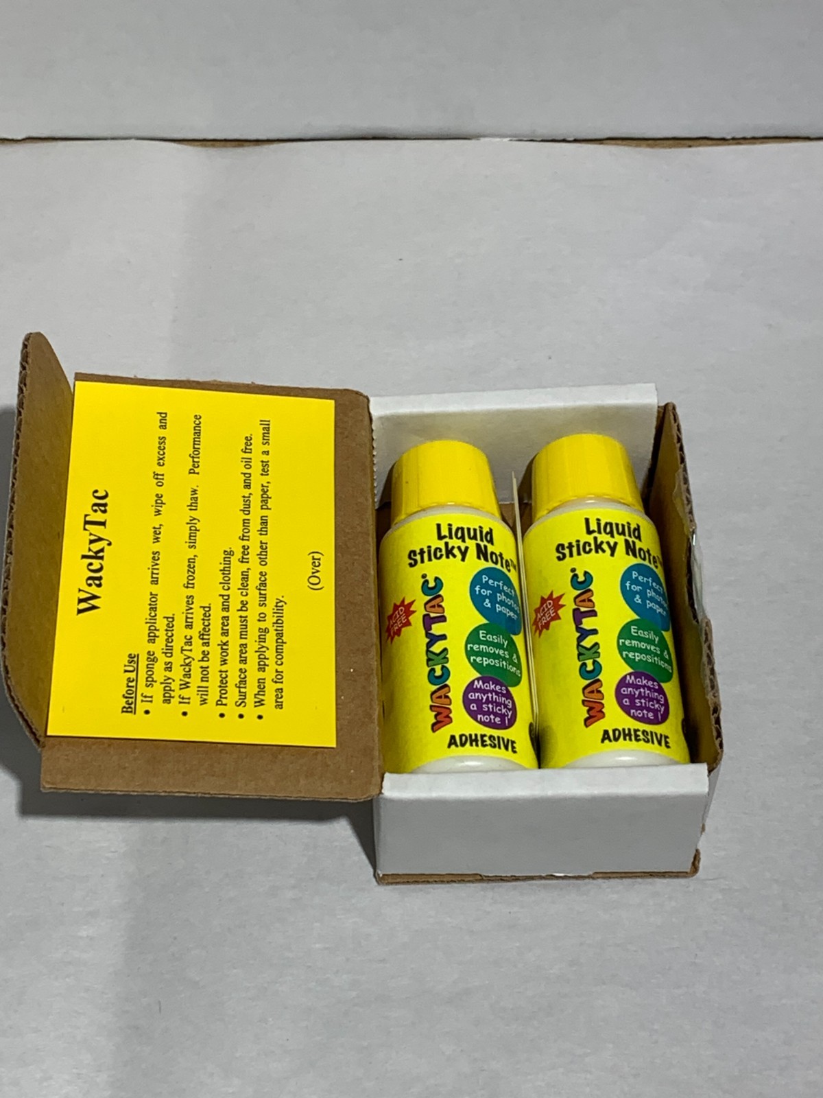 Wacky Tac Repositional Adhesive (2-Pack, 2.0 Oz Bottles)