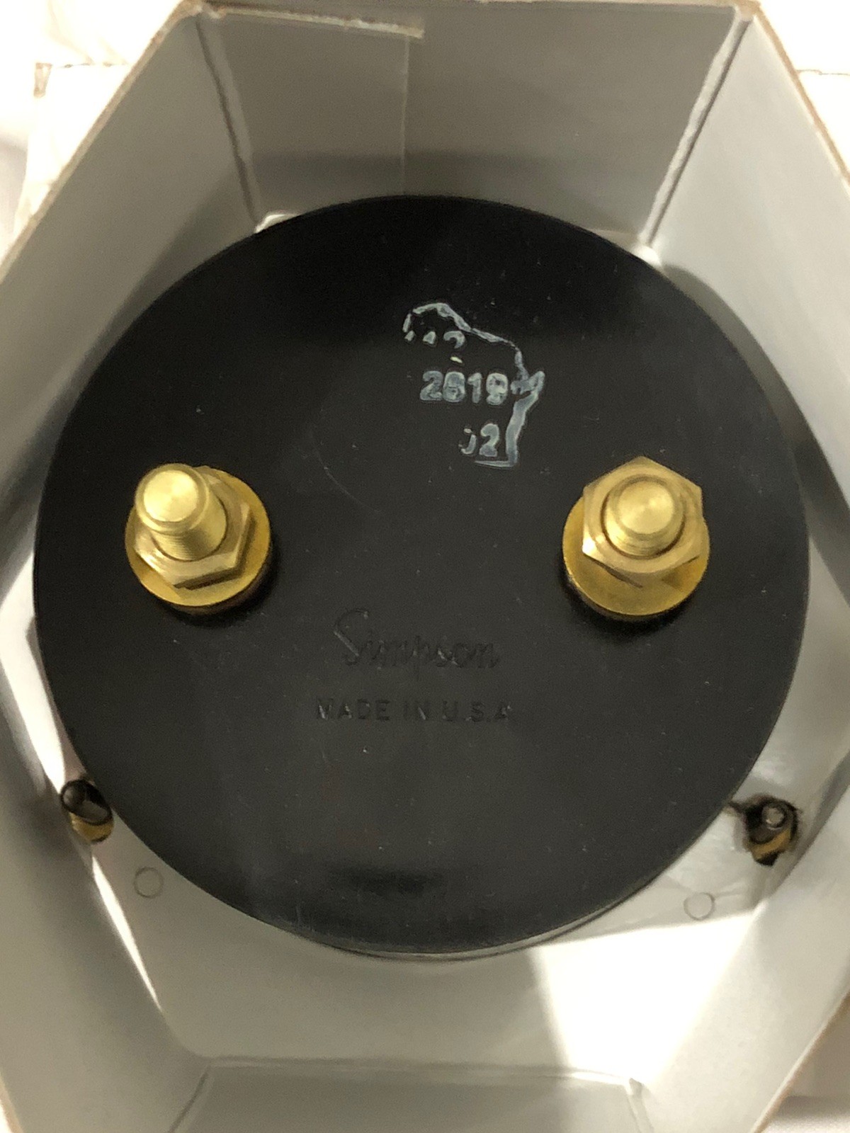 Simpson 01060 Analog Panel Meter AC Current 0A-100A Ammeter NOS New E-Mech 55