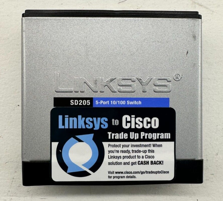 Linksys SD205 5-Port 10/100 Ethernet Wired Network Switch Internet(