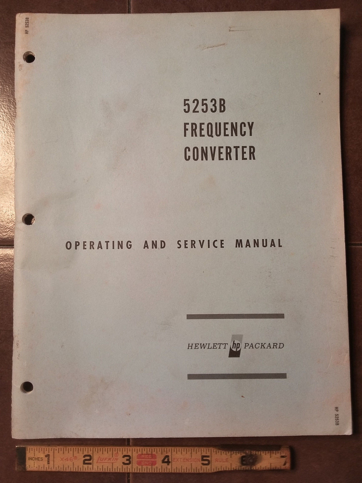 HP 5253B Operating & Service Manual