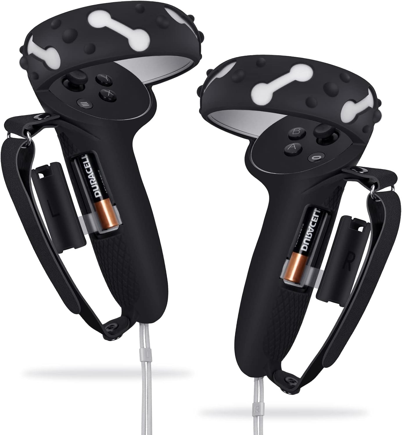 Controller Grips for Oculus Quest 2, Extended Silicone VR Grips Cover Protector