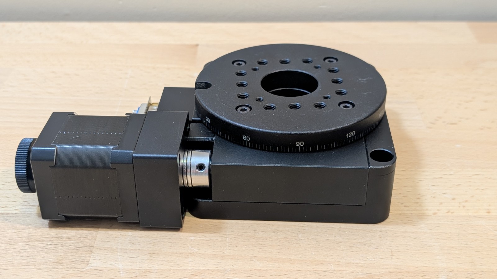 TBVECHI Electric 360 Rotating Platform Optical Stage HT03RA100 High Precision