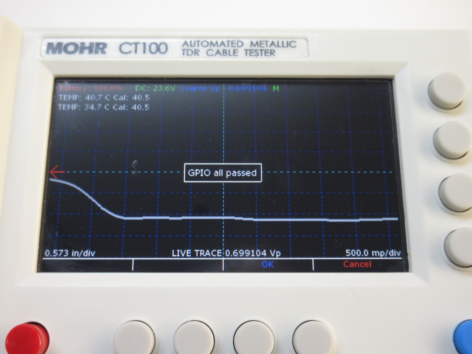 MOHR CT100 High Resolution TDR Cable Testers - 44 Operation Hours, DATA, REMOTE