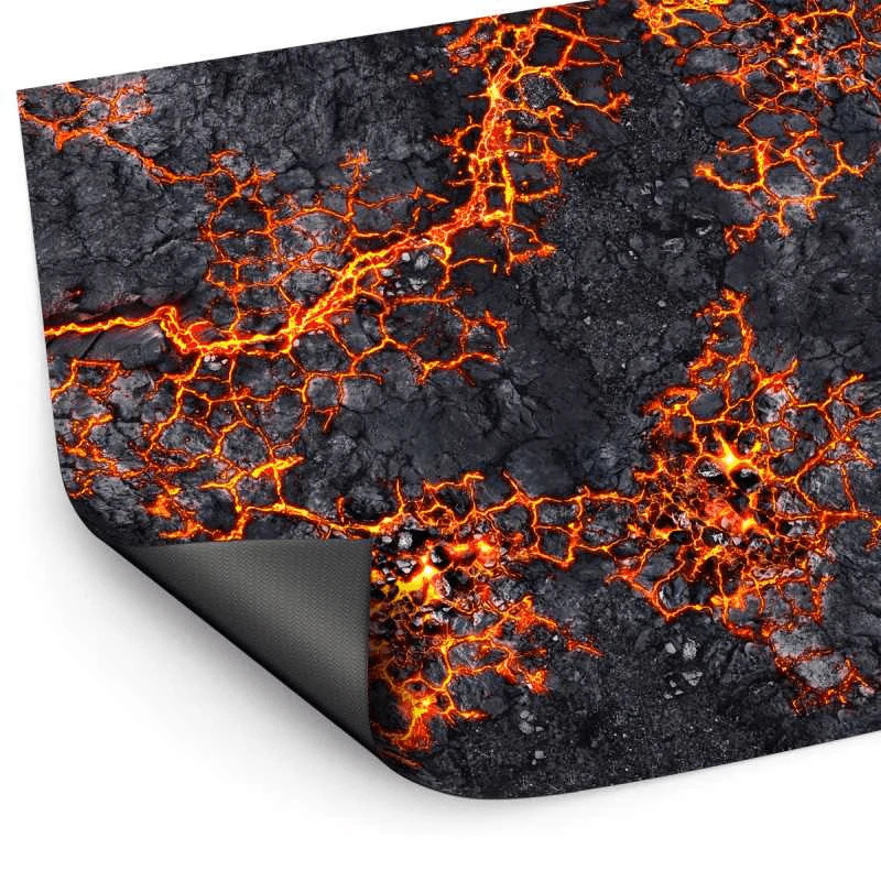 Green Stuff World Wargame Mat, Flamecoil Path, Neoprene Battle Surface, Anti-Sli