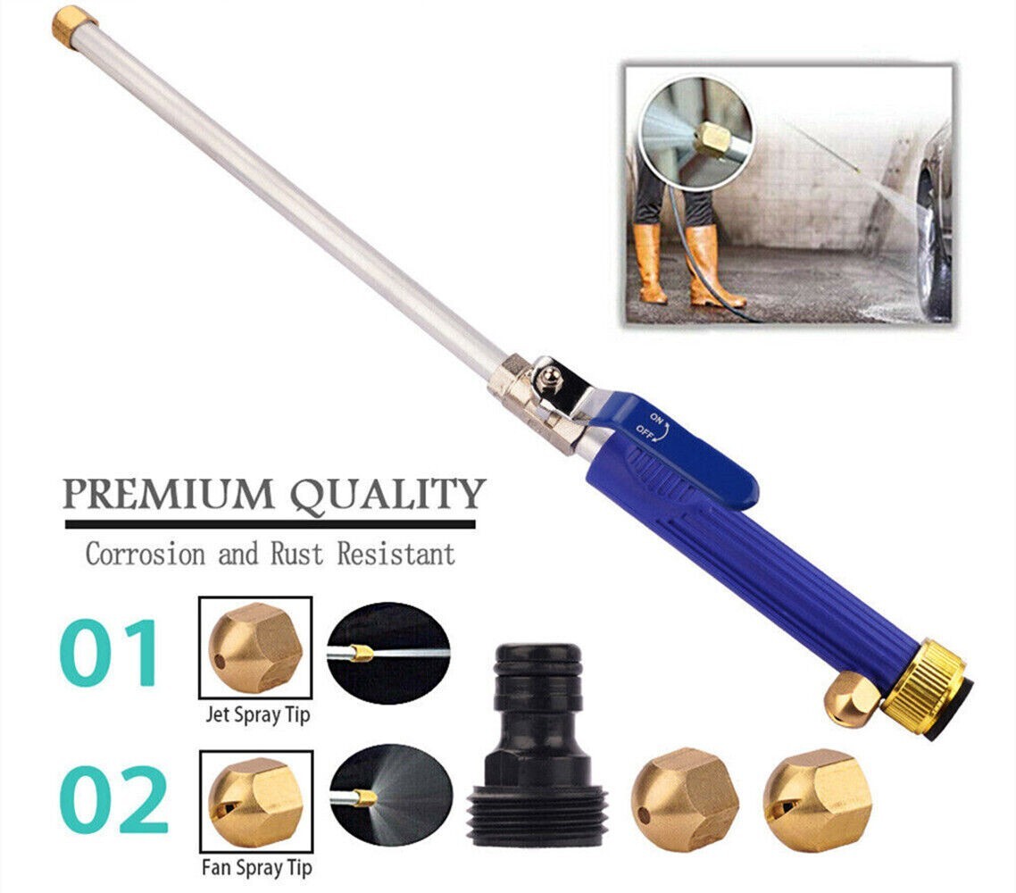 Hydro Jet High Pressure Power Washer Water Spray Gun Nozzle Garden Car Hose